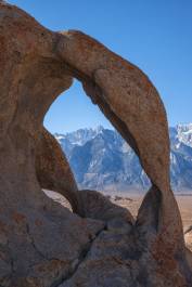 Cyclops Arch framing Whitney Cyclops Arch framing Mount Whitney in the Alabama Hills