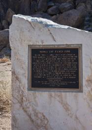 Gunga Din Monument Monument commemorating the making of Gunga Din in the Alabama Hills