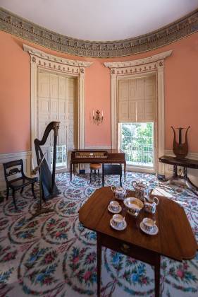 Oval Drawing Room 2 Oval drawing room at Nathaniel Russell House, Charleston, South Carolina