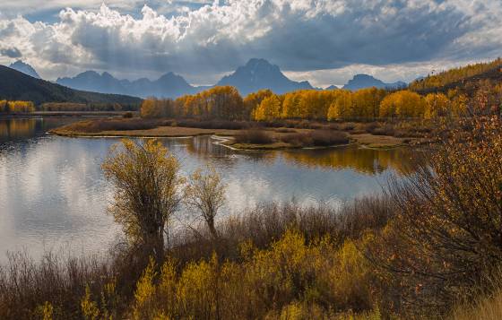 Fall Color in the Tetons Fall Color at Oxbow Bend in Grand Teton National Park, Wyoming