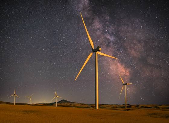 Wind Turbines and The Milky Way Palouse wind turbines framed by the Milky Way