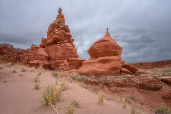 Feathered Rock Rock formation near Tohachi Wash in Arizona.