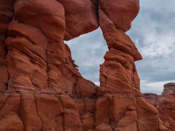 Tohachi Arch Newly found arch near Tohachi Wash in the Hopi Clown area. Greater arch dimension estiomated at 16 feet.