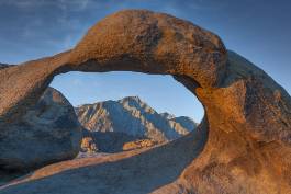 Mobius Arch early light Mobius Arch in the Alabama Hills framing Lone Pine Peak