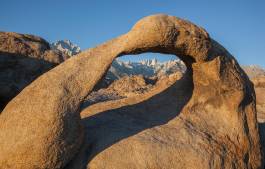 Mobius Arch framing Whitney Mobius Arch in the Alabama Hills framing Mount Whitney