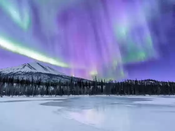 Dietrich River 11 The aurora over the Dietrich River in Northern Alaska.