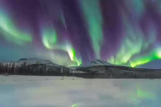 Dietrich River 12 The aurora over the Dietrich River in Northern Alaska.