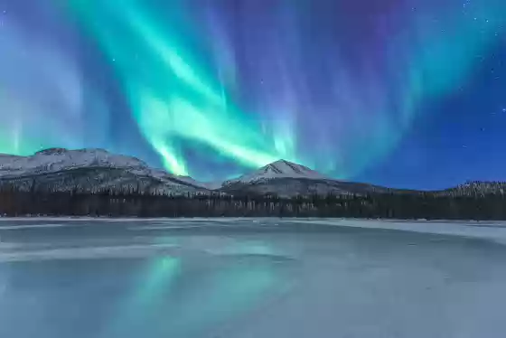 Dietrich River 14 The aurora over the Dietrich River in Northern Alaska.