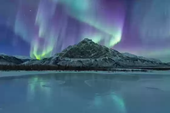 Dietrich River No 10 The aurora over the Dietrich River in Northern Alaska.