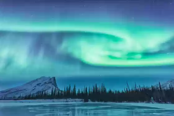 Sukukpak Mountain No 2 The aurora over Sukukpak Mountain in Northern Alaska.