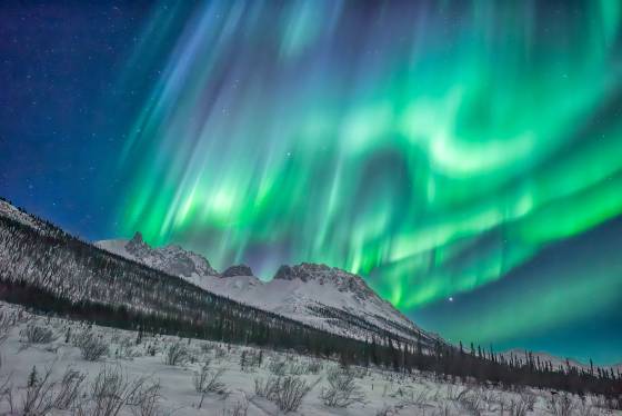 Aurora over Snowden No 3 The aurora over Snowden Mountain in Northern Alaska