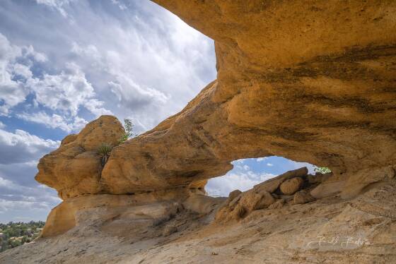 Two Headed Snake Arch 1 Two Headed Snake Arch near Aztec, New Mexico.. Span of 15 feet.