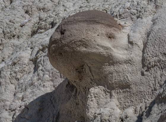 The Face Round Rock resembling a face in the De-Na-Zin wilderness