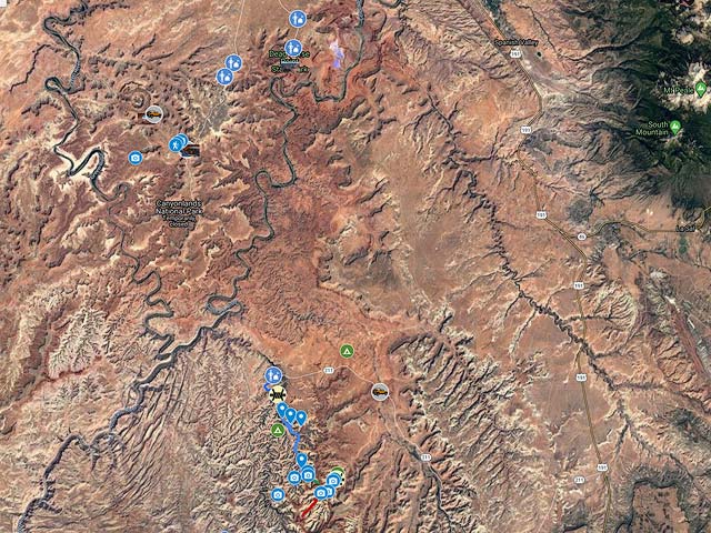Google Map of Canyonlands National Park