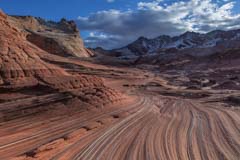 The view south from Sand Cove in Coyote Buttes North, Arizona
