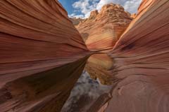 Water pool at The Wave in Coyote Buttes North