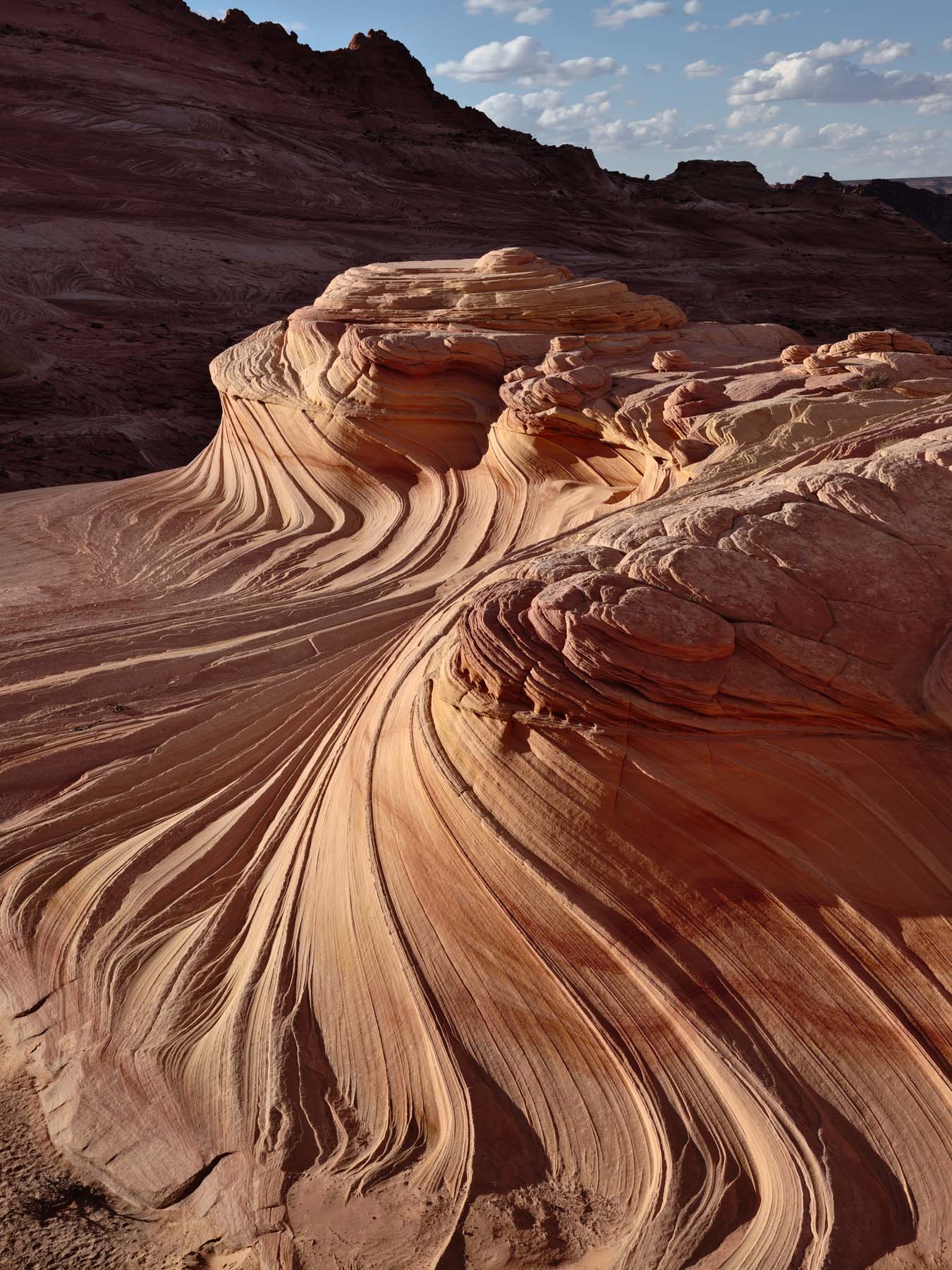 The Second Wave in Coyote Buttes North at sunset