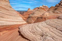 Teepees just west of the Dinosaur Trackway in Coyote Buttes North, Arizona