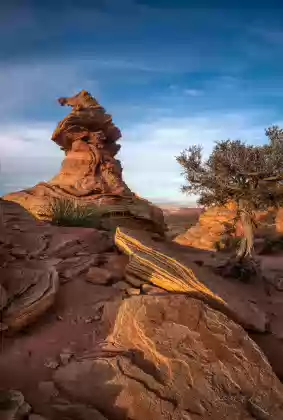 Witches Hat at Sunset The Witches Hat rock formation in Coyote Buttes South, Arizona