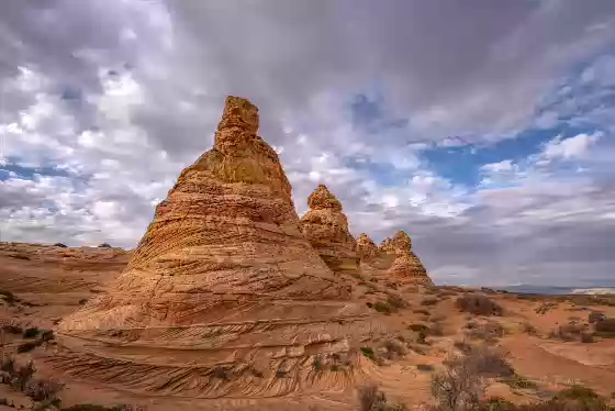 Cottonwood Cove Buttes Buttes near the Cotttonwood Cove trailhead in Coyote Buttes South, Arizona