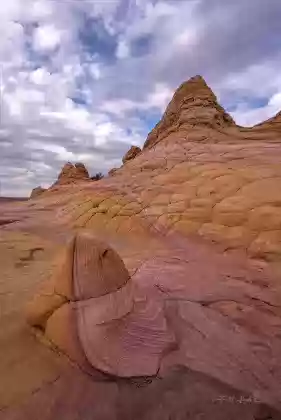 Half and Half 5 Half and Half rock formation in Coyote Buttes South, Arizona
