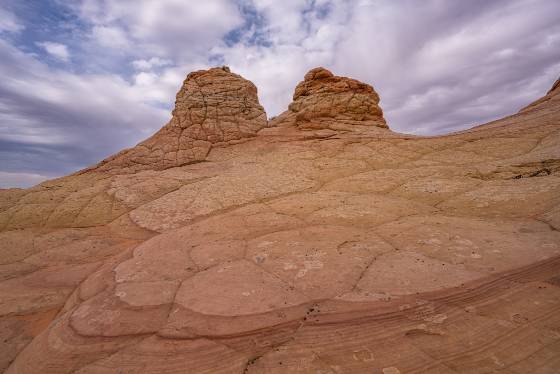 Pastel Buttes Rock formation near Half and Half in Coyote Buttes South, Arizona