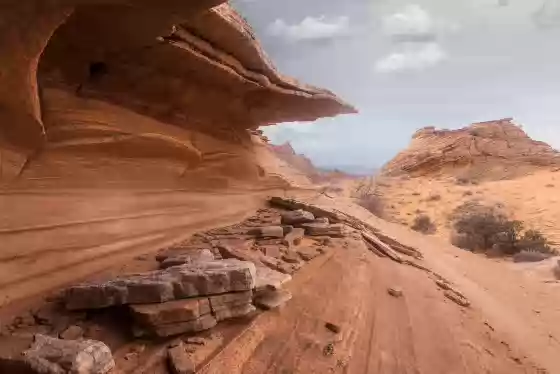 Misty Day at Coyote Buttes Misty Day in Coyote Buttes South, Arizona