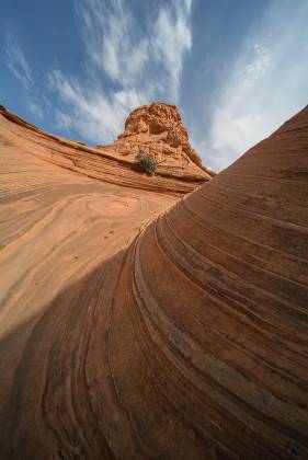 Southern Alcove Vortex Rock formation in Coyote Buttes South, Vermilion Cliffs NM