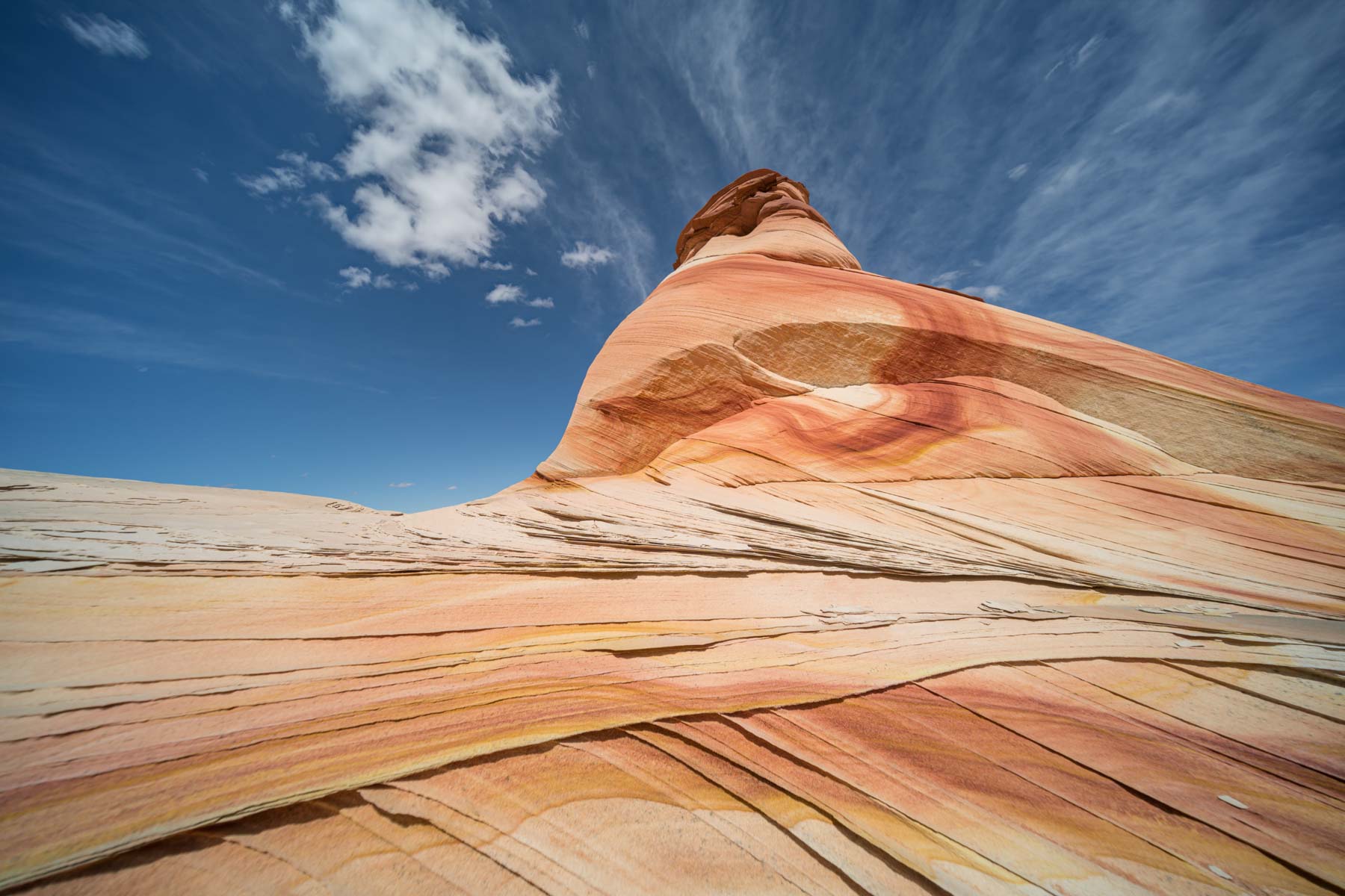 The Chocolate Swirl Rock Formation in Coyote Buttes South