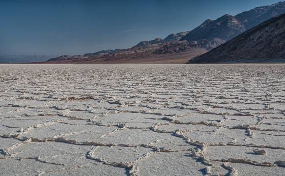Badwater Salt Ridges Badwater in Death Valley National Park, California