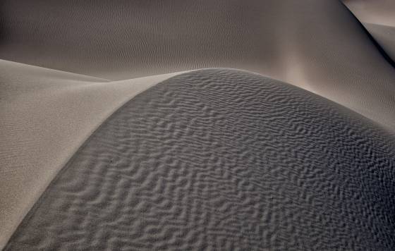 Curves Ibex Dunes in Death Valley National Park, California