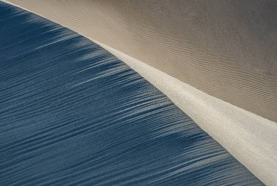 Dune Edge Mesquite Dunes in Death Valley National Park, California