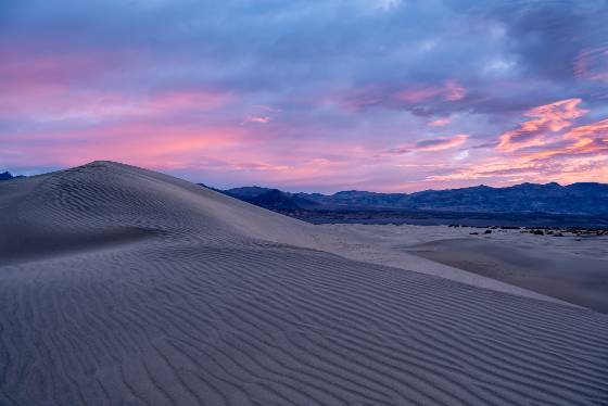 Mesquite Dunes at Sunrise Mesquite Dunes in Death Valley National Park, California