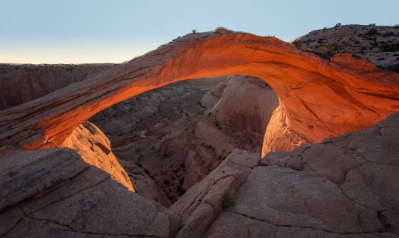 Eggshell near sunset Eggshell Arch, also known as Thanksgiving Arch, in the Navajo Nation, Arizona