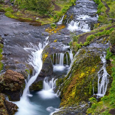 Gjain Valley Waterfall Gjain Valley landscape and waterfall