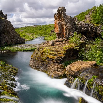 Gjain Valley Landscape Gjain Valley landscape and waterfall