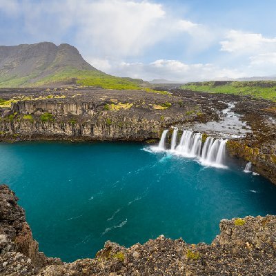 Thorufoss Waterfall Thorufoss Waterfall in Iceland
