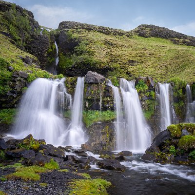 Gluggafoss Waterfall Waterfall in Gluggafoss, Iceland.