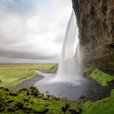 Seljalandsfoss Waterfall 2 Waterfall in Seljalandsfoss, Iceland