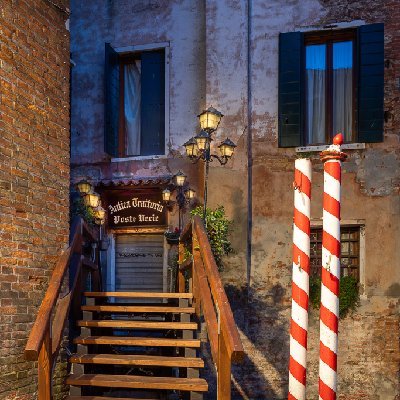 Venice Post Office Old Post Office before sunrise in Venice, Italy.