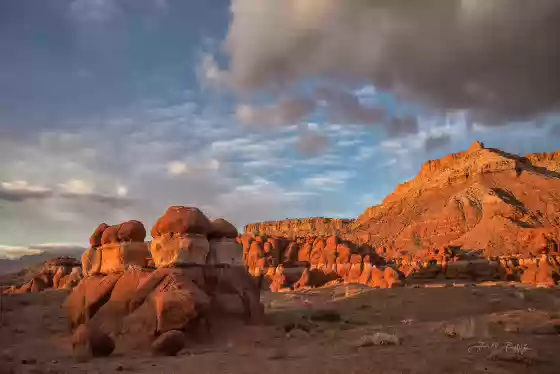 Little Egypt at dawn 2 Little Egypt Geological Area near Hanksville, Utah