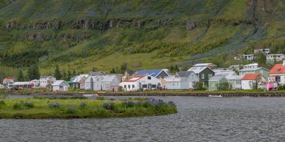 Colored Houses 2 Colored Houses in Seydisfjordur, Iceland.