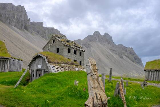 Viking Village 1 Viking Village set from The Witcher: Blood Origin in Iceland.