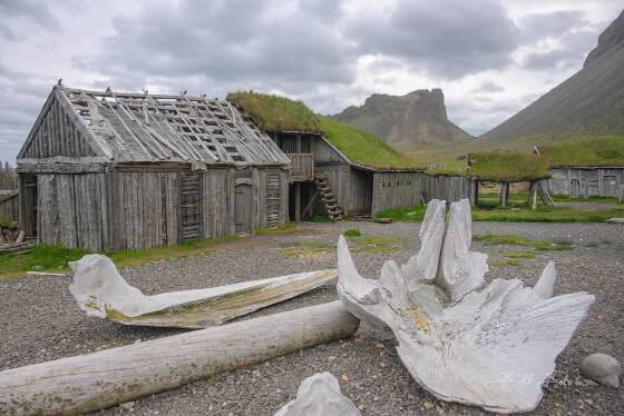 Viking Village 4 Viking Village set from The Witcher: Blood Origin in Iceland.