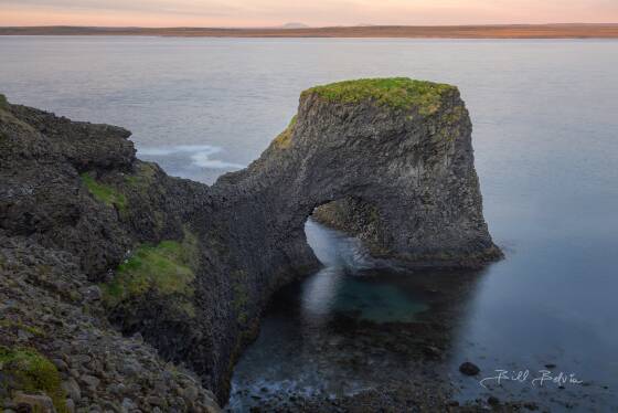 The Watching Eye The Watching Eye arch on Raudanes Cape, Iceland. Twenty foot span.