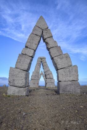 Arctic Henge 2 Arctic Henge in Northern Iceland.