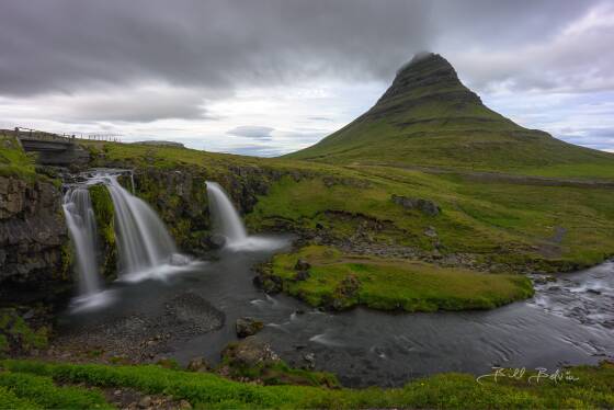 Kirkjufellsfossar 1 Kirkjufellsfossar and Kirkjufell near Grundarfjörður in Iceland.