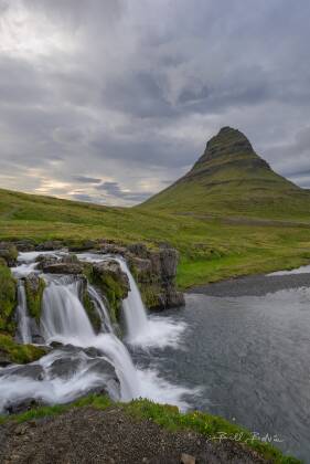 Kirkjufellsfossar 3 Kirkjufellsfossar and Kirkjufell near Grundarfjörður in Iceland.