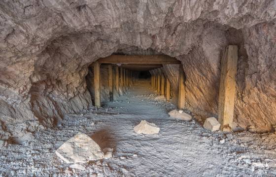 Ore Mine Tunnel Ore Mine in Anniversary Narrows in Lake Mead NRA