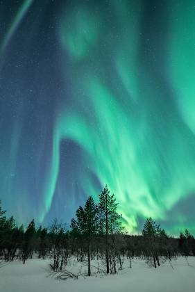 Active Aurora 9 Aurora as viewed from Utsjoki in Lapland, Finland